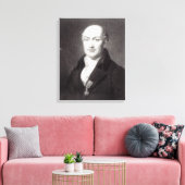 Portret van Jean Baptiste Joseph Delambre Canvas Afdruk (Insitu (Woonkamer))