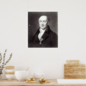 Portret van Jean Baptiste Joseph Delambre Poster (Keuken)