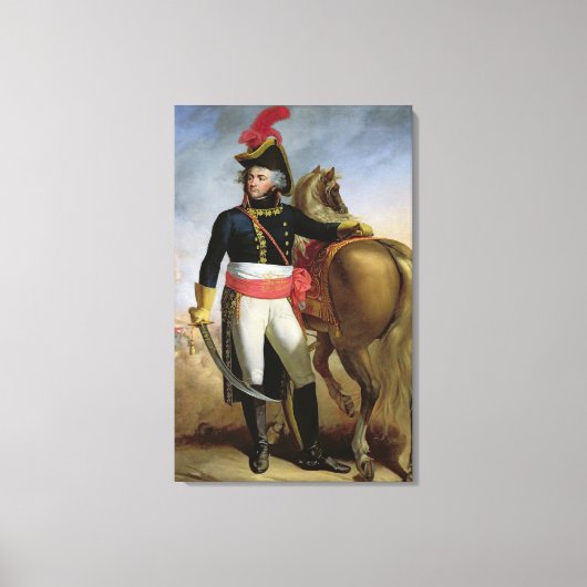 Portret van Jean Baptiste Kleber Canvas Afdruk (Voorkant)