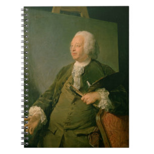 Portret van Jean-Baptiste Oudry (1686-1755) c.1753 Notitieboek