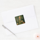 Portret van Jean-Baptiste Oudry (1686-1755) c.1753 Vierkante Sticker (Envelop)