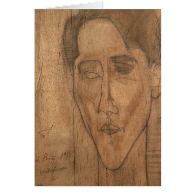 Portret van Jean Cocteau (1889-1963) 1917 (potlood (Voorkant)