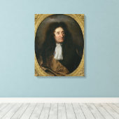 Portret van Jean de La Fontaine Canvas Afdruk (Insitu (Houten vloer))