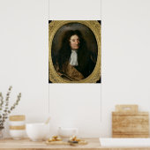 Portret van Jean de La Fontaine Poster (Keuken)