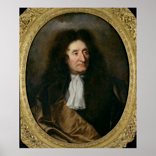 Portret van Jean de La Fontaine Poster (Voorkant)
