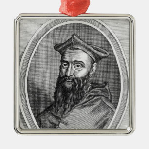 Portret van Jean du Bellay Metalen Ornament
