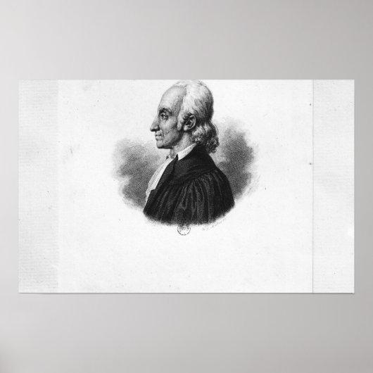 Portret van Jean Frederic Oberlin Poster (Voorkant)