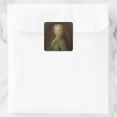 Portret van Jean Frederic Phelypeaux Vierkante Sticker (Tas)