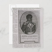 Portret van Jean-Jacques Dessalines Briefkaart (Voorkant / Achterkant)