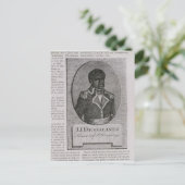 Portret van Jean-Jacques Dessalines Briefkaart (Staand voorkant)
