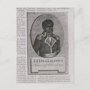Portret van Jean-Jacques Dessalines Briefkaart