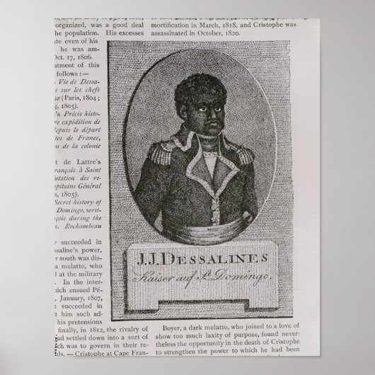 Portret van Jean-Jacques Dessalines Poster (Voorkant)