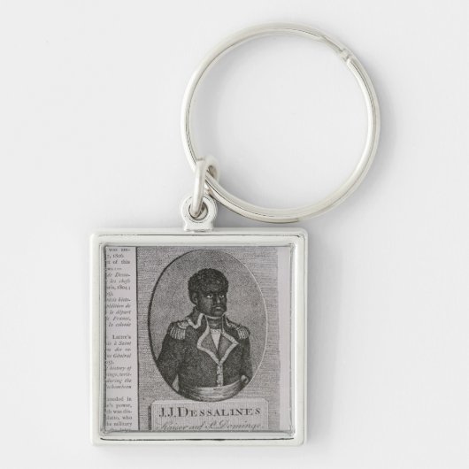 Portret van Jean-Jacques Dessalines Sleutelhanger (Voorkant)