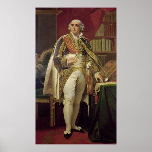 Portret van Jean-Jacques-Regis de Cambaceres Poster (Voorkant)
