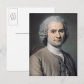 Portret van Jean Jacques Rousseau Briefkaart (Voorkant / Achterkant)