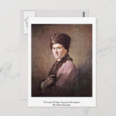 Portret van Jean-Jacques Rousseau door Allan Ramsa Briefkaart (Voorkant / Achterkant)