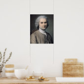 Portret van Jean Jacques Rousseau Poster (Keuken)