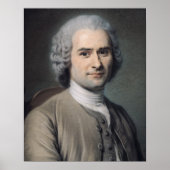 Portret van Jean Jacques Rousseau Poster (Voorkant)