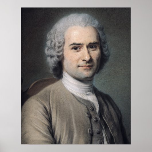 Portret van Jean Jacques Rousseau Poster (Voorkant)
