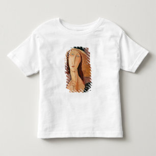 Portret van Jeanne Hebuterne in een groot pet Kinder Shirts
