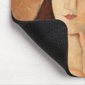 Portret van Jeanne Hebuterne in een groot pet Muismat (Hoek)