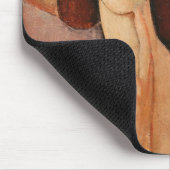 Portret van Jeanne Hebuterne in een groot pet Muismat (Hoek)