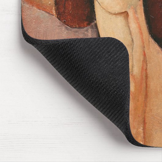 Portret van Jeanne Hebuterne in een groot pet Muismat (Hoek)