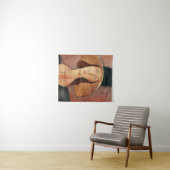 Portret van Jeanne Hebuterne in een groot pet Wandkleed (In Situ (horizontaal))