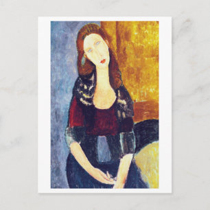 Portret van Jeanne Hebuterne, Modigliani Briefkaart