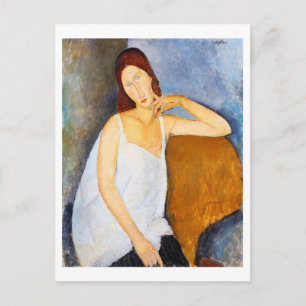 Portret van Jeanne Hebuterne, Modigliani Briefkaart