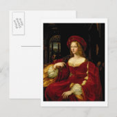 Portret van Jeanne of Aragon (c.1500-77), echtgeno Briefkaart (Voorkant / Achterkant)