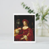 Portret van Jeanne of Aragon (c.1500-77), echtgeno Briefkaart (Staand voorkant)