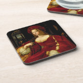 Portret van Jeanne of Aragon (c.1500-77), echtgeno Drankjes Onderzetter (Linkerzijde)