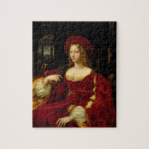 Portret van Jeanne of Aragon (c.1500-77), echtgeno Legpuzzel