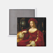 Portret van Jeanne of Aragon (c.1500-77), echtgeno Magneet (Voorkant / Achterkant)