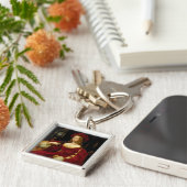 Portret van Jeanne of Aragon (c.1500-77), echtgeno Sleutelhanger (Zijkant)