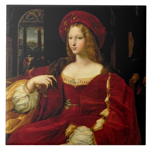 Portret van Jeanne of Aragon (c.1500-77), echtgeno Tegeltje (Voorkant)