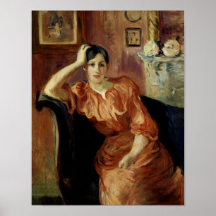 Portret van Jeanne Pontillon Poster