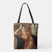 Portret van Jeanne Pontillon Tote Bag (Achterkant)