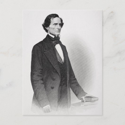 Portret van Jefferson Davis Briefkaart (Voorkant)