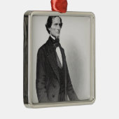 Portret van Jefferson Davis Metalen Ornament (Rechts)