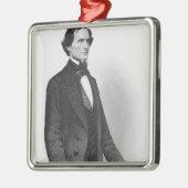 Portret van Jefferson Davis Metalen Ornament (Links)
