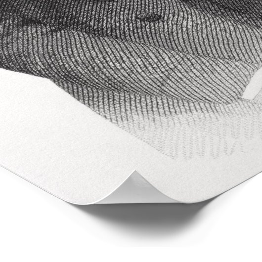 Portret van Jefferson Davis Poster (Hoek)