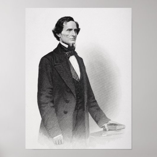 Portret van Jefferson Davis Poster (Voorkant)
