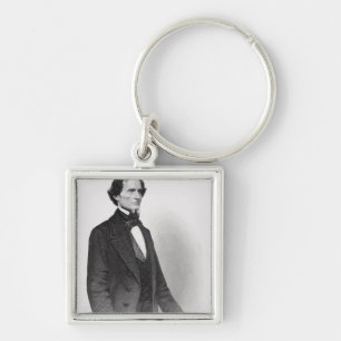 Portret van Jefferson Davis Sleutelhanger