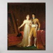 Portret van Jerome Bonaparte en zijn vrouw Poster (Voorkant)