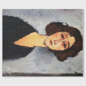 Portret van Jeune Femme, Modigliani Cadeaupapier (Vlak)