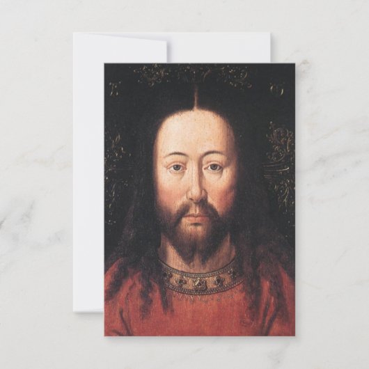 Portret van Jezus Christus door Jan van Eyck Kaart (Voorkant)