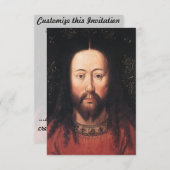 Portret van Jezus Christus door Jan van Eyck Kaart (Voorkant / Achterkant)