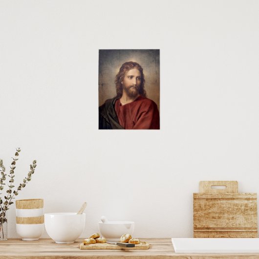 Portret van Jezus Poster (Keuken)